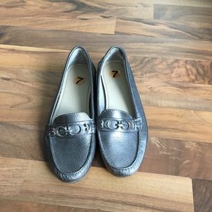 Coach leather penny loafer shoes sz7